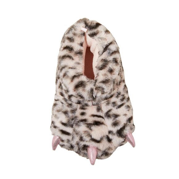 Cat & Jack Kids Girls Kelsi Monster Foot Character Slippers Animal Print Brown M - Picture 9 of 10